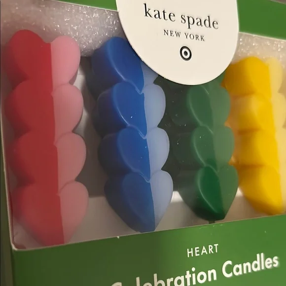 Kate Spade Heart Celebration Candles - Multicolor NIB - Picture 3 of 4